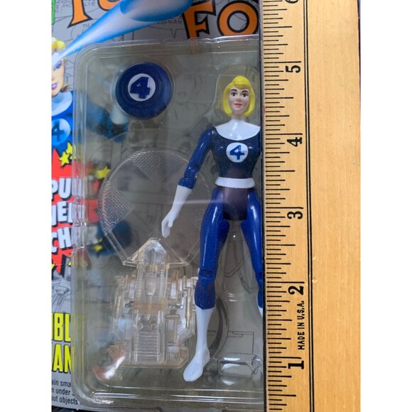 Marvel 1994 Fantastic Four Invisible Woman Figure with Catapult Power Launcher B - Picture 6 of 7